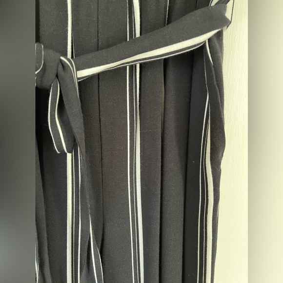 LOFT Striped Wide Leg Jumpsuit - Picture 4 of 8